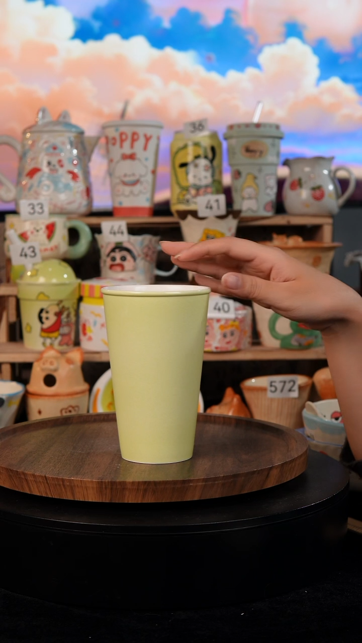 陶瓷双饮款景德镇手工手绘陶瓷