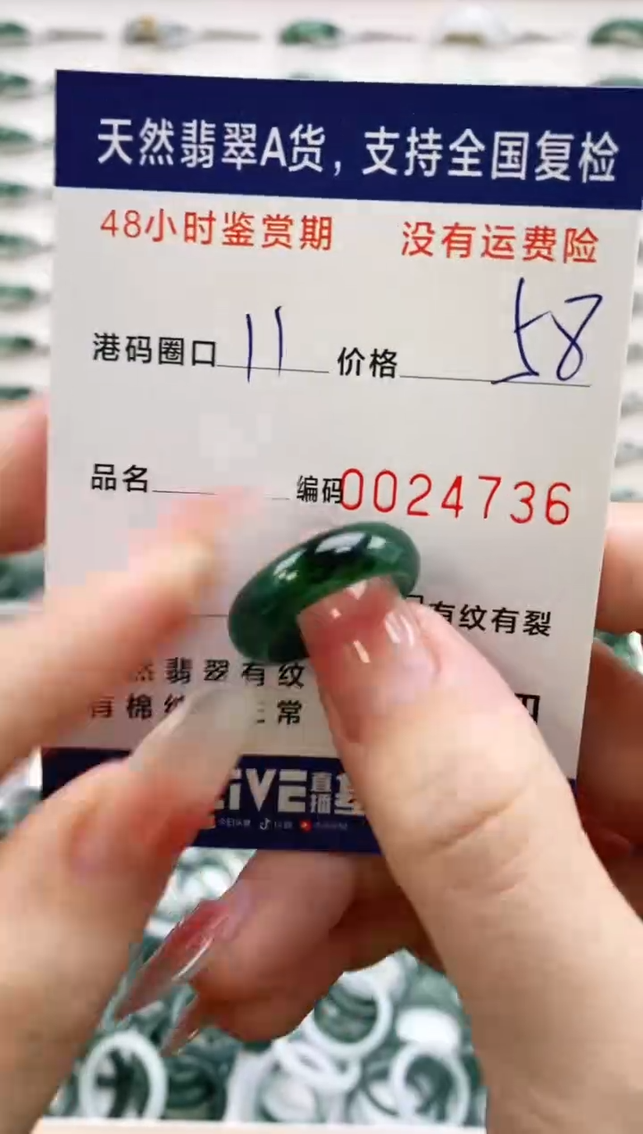 未镶嵌戒指翡翠4736