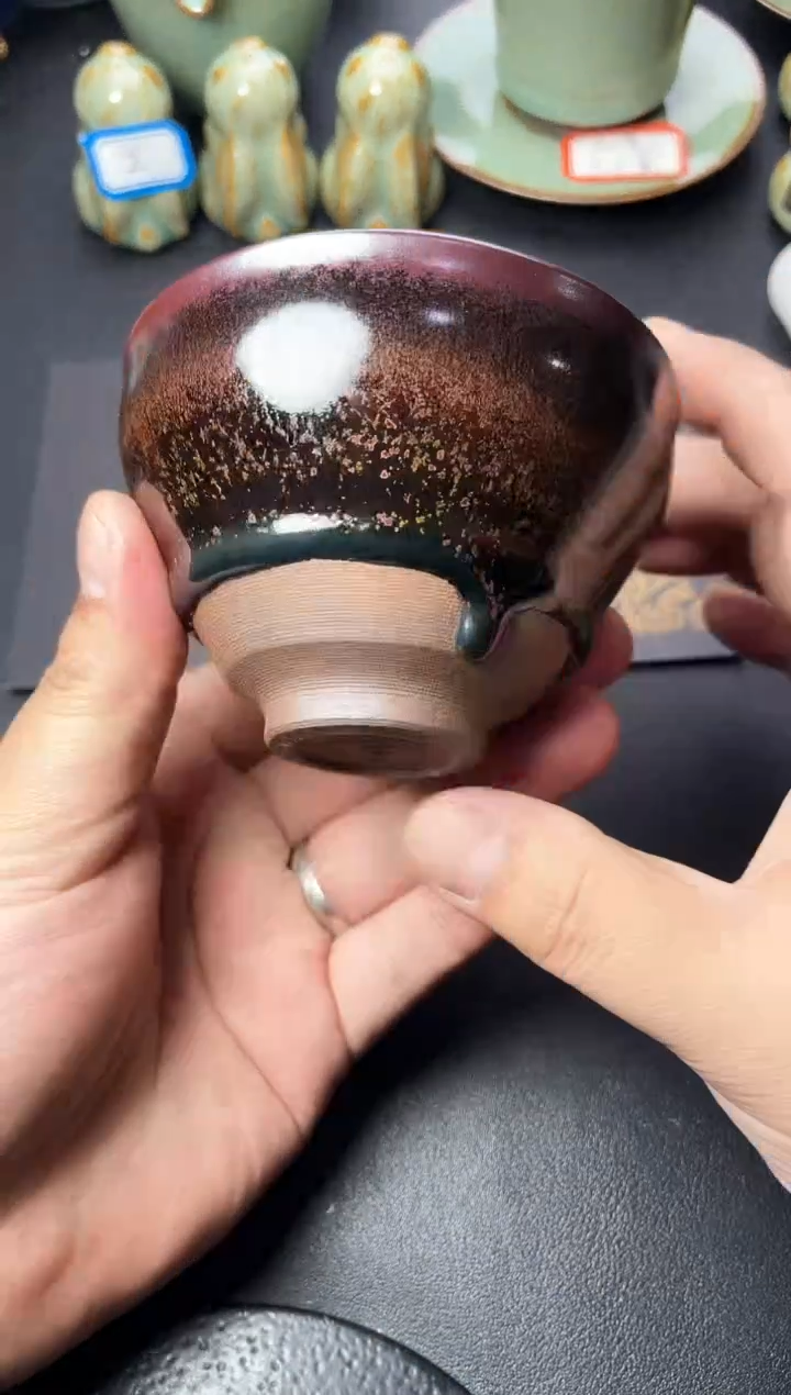 茶盏267叶紫建盏叶紫
