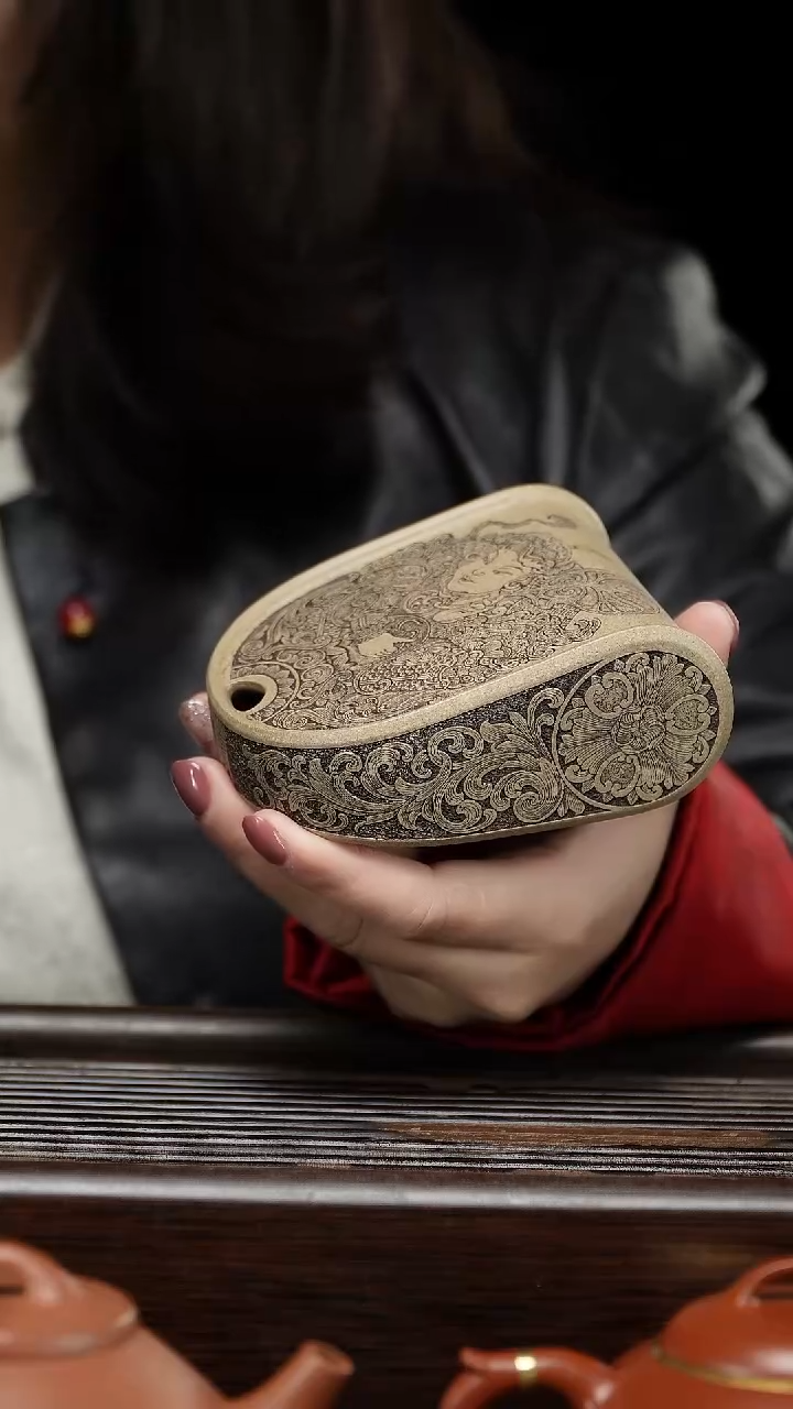 【闪购商品】紫砂茶壶盖置刻字