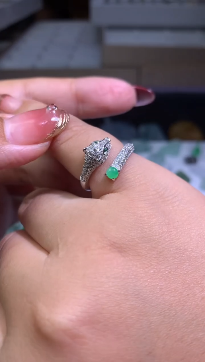 【闪购商品】翡翠颈饰银S925镶嵌净货