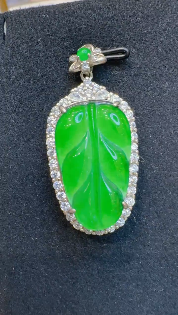 吊坠(不含链)银S925镶嵌翡翠多样性团购发一件