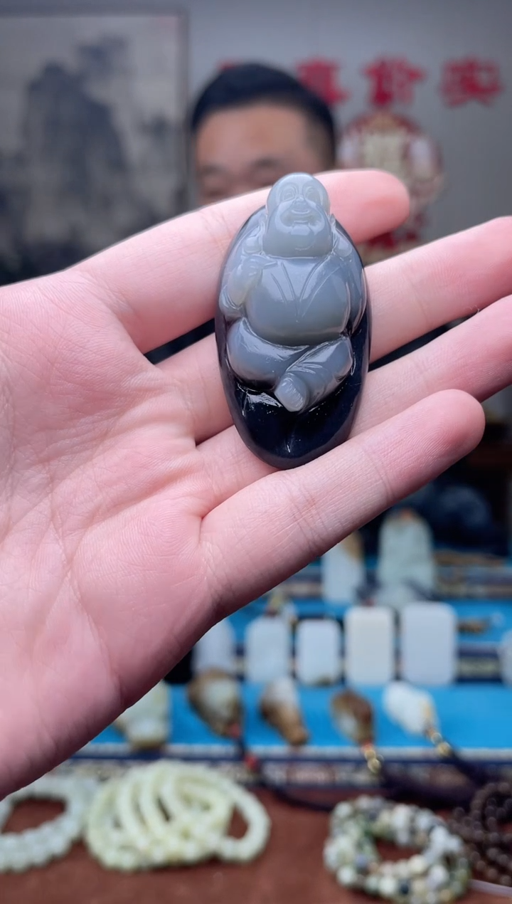 和田玉未镶嵌挂件1