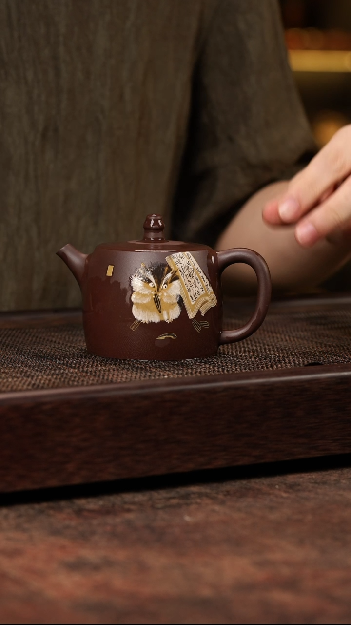 茶壶紫砂鼠来宝汉铎