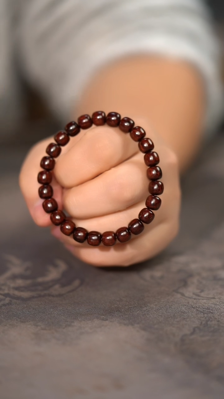 【闪购商品】檀香紫檀（小叶紫檀）手串/手链429号琴料6*7老型单圈