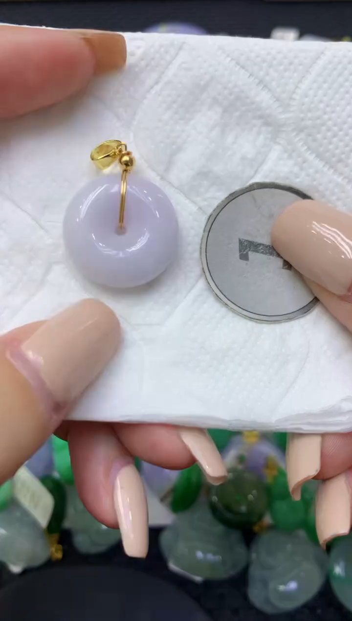 颈饰未镶嵌翡翠天然缅甸翡翠A货