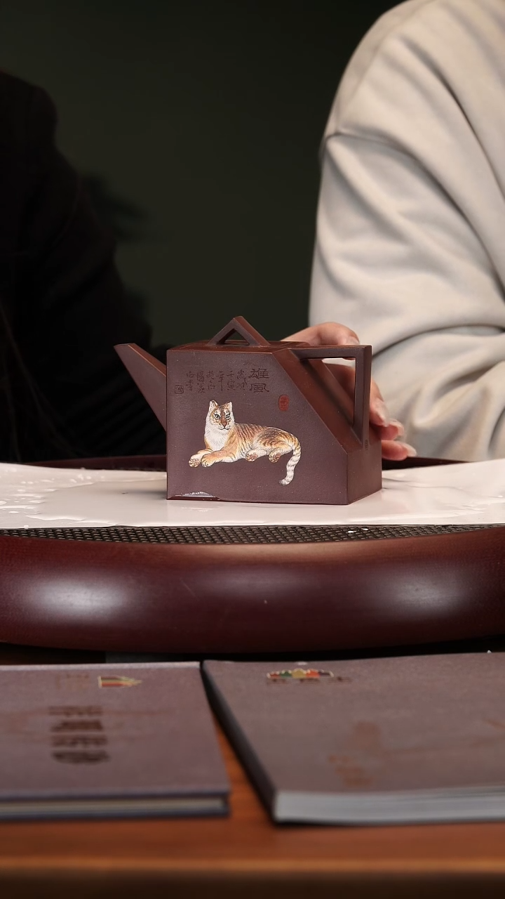 【闪购商品】紫砂茶壶2140YXM四方雄风底槽清320cc