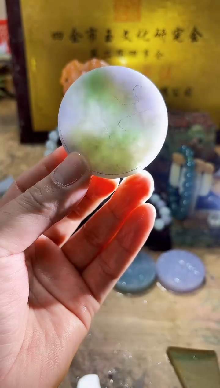 未镶嵌挂件翡翠A货常星7542