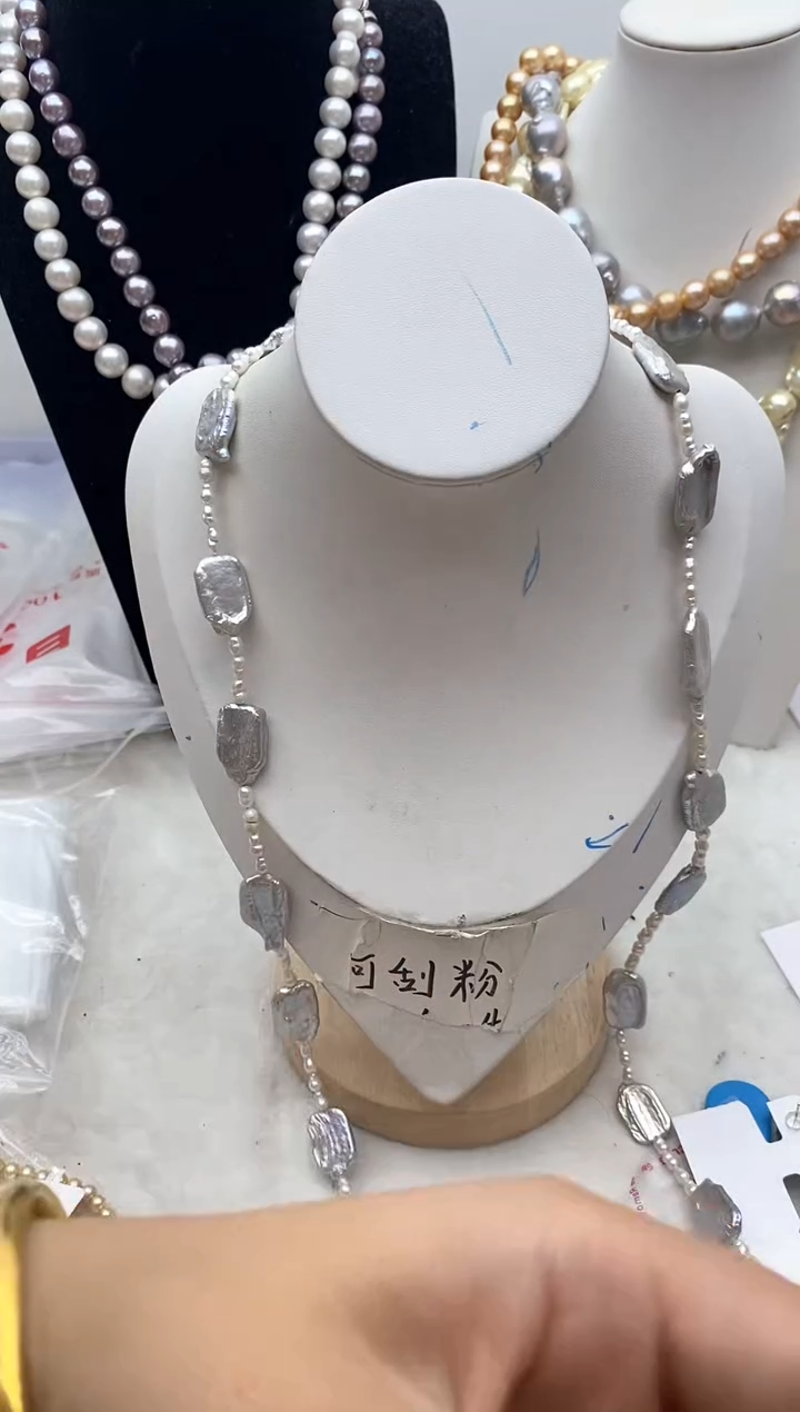 【闪购商品】淡水珍珠颈饰钛钢113