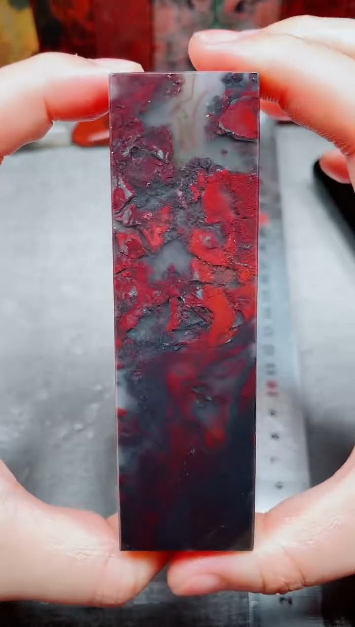 桂林鸡血玉素章3.0左右--11