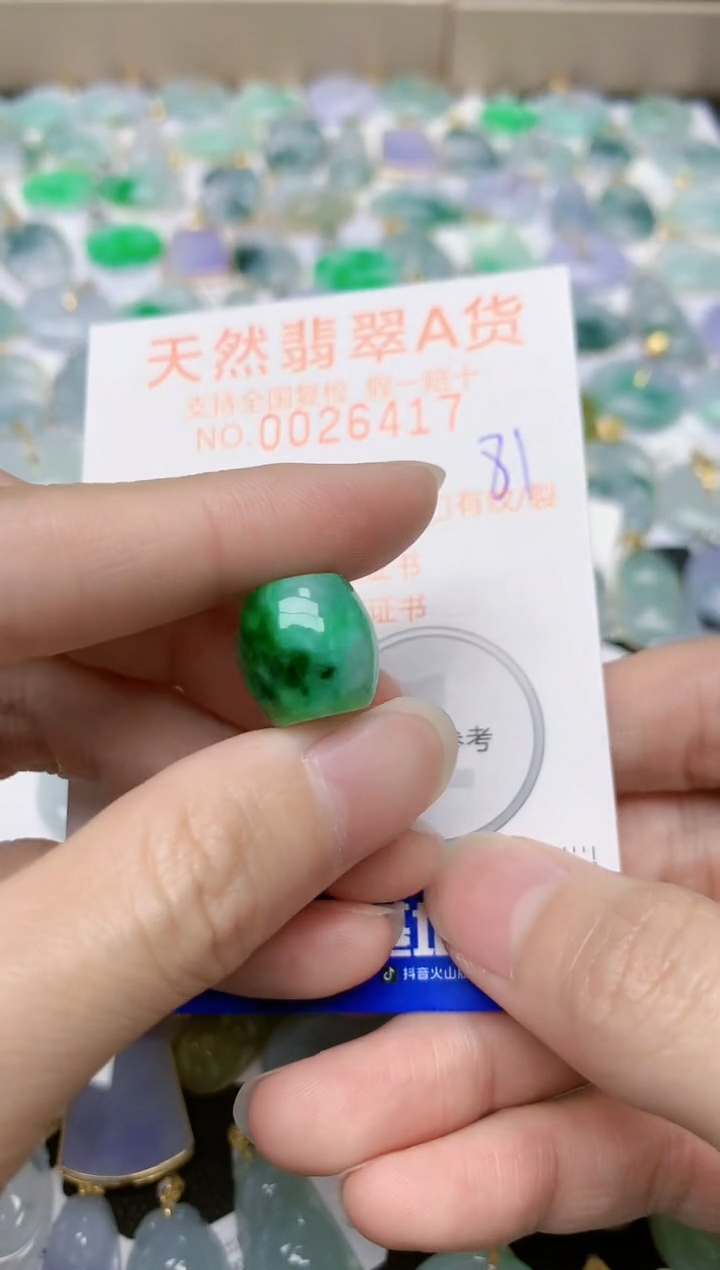 【闪购商品】翡翠颈饰未镶嵌天然缅甸A货翡翠