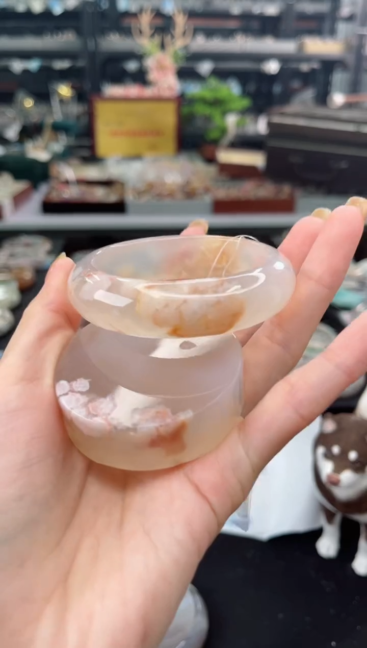 【闪购商品】石英质玉手镯未镶嵌54圈口（赠品镯心）6567143