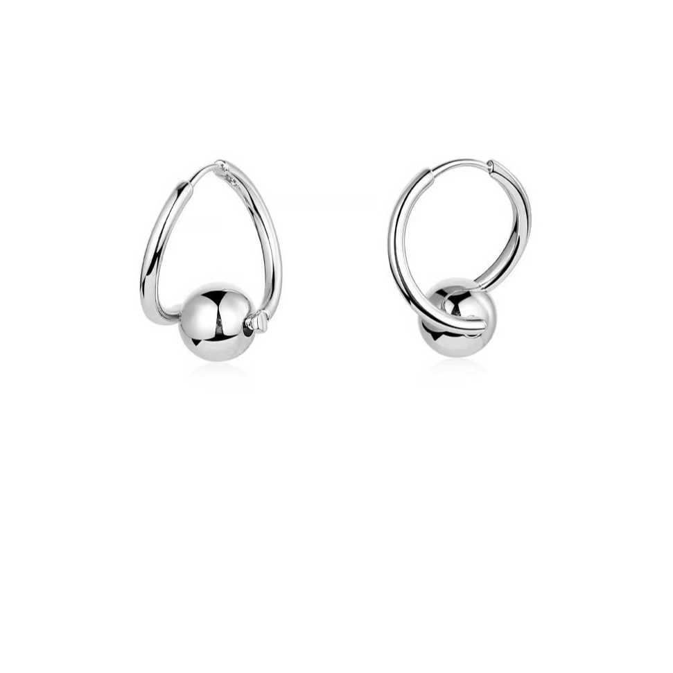 铜合金耳饰 铜合金 见月明百搭款贵气耳饰CPE000299