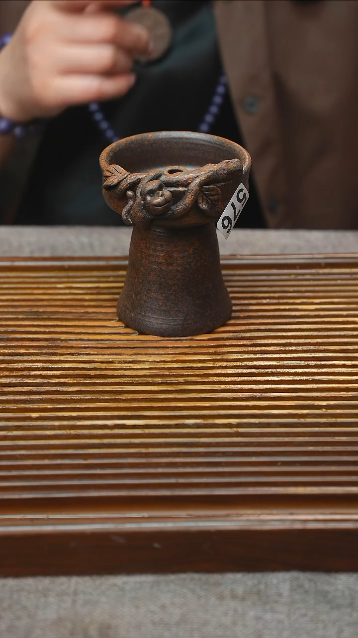 万古烧粗陶手工茶具