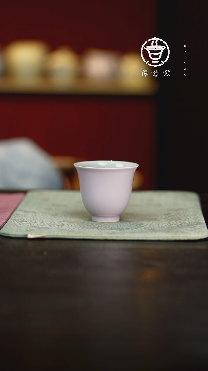 禄意窑紫色大铃铛杯