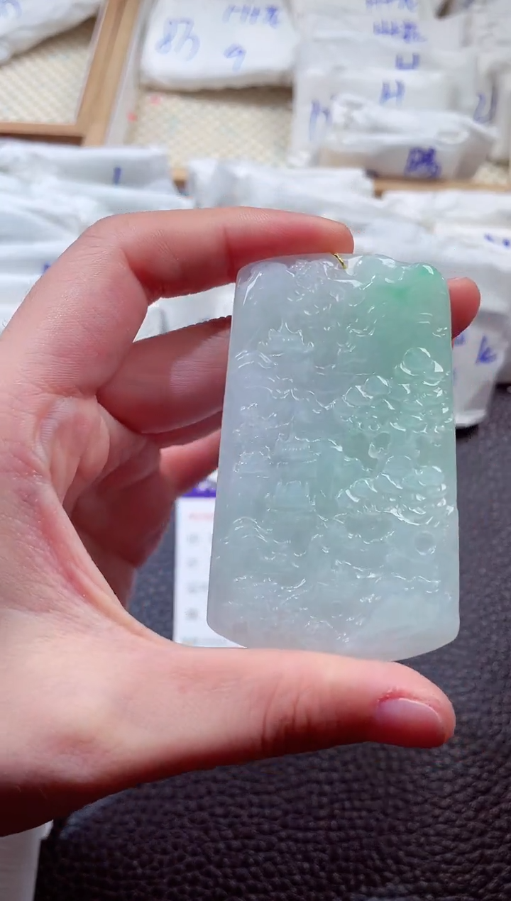 翡翠未镶嵌颈饰00002983