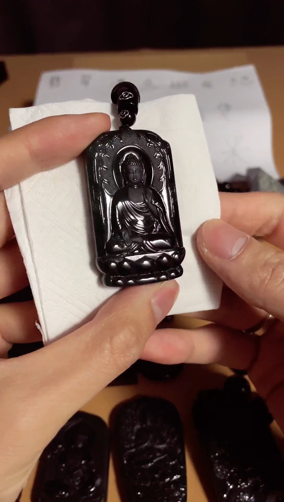 【闪购商品】翡翠颈饰未镶嵌天然翡翠a货墨翠