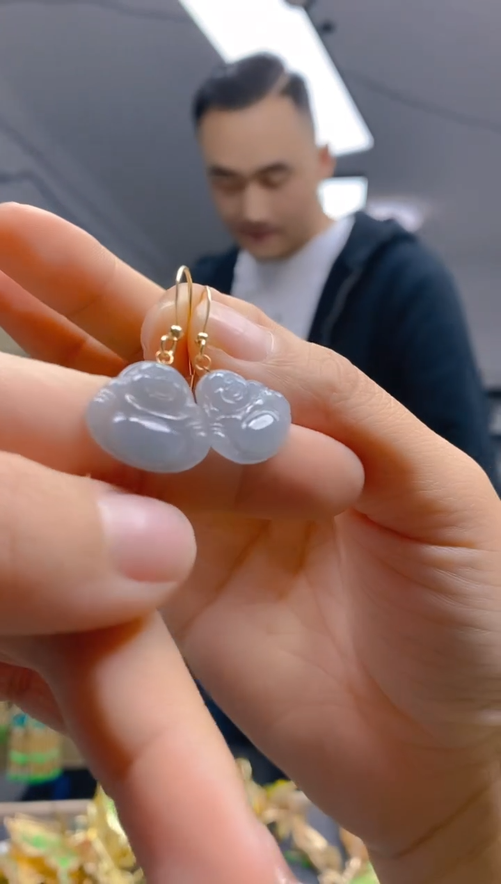 【闪购商品】翡翠耳饰合金0105翡翠耳钩