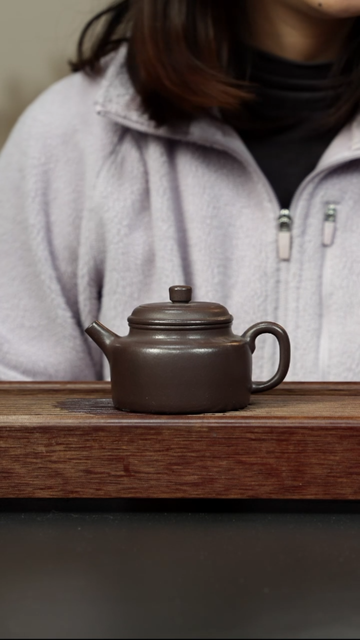 紫砂茶壶千禧紫泥 德钟孤品
