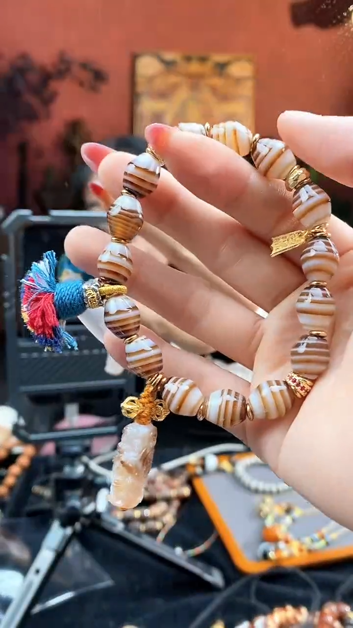 【闪购商品】玛瑙/玉髓192银S925镀金镶嵌0126-