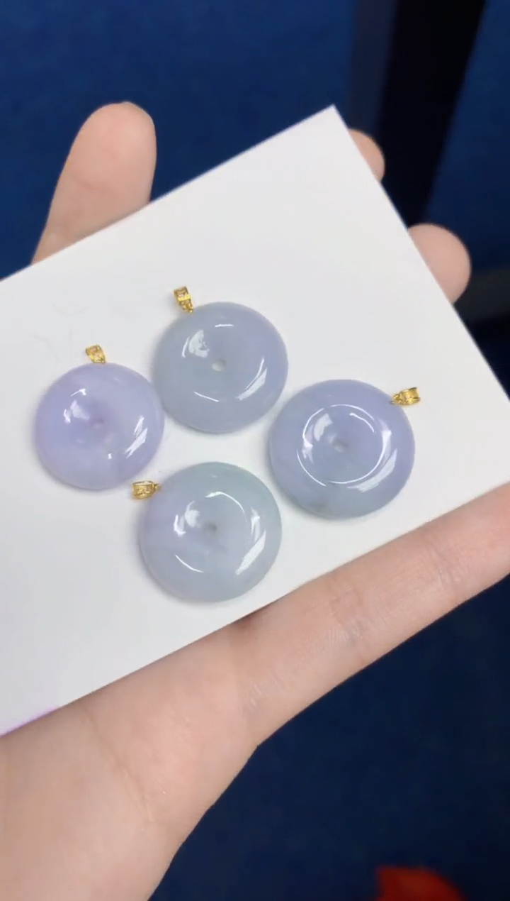 翡翠18K金镶嵌颈饰11111111