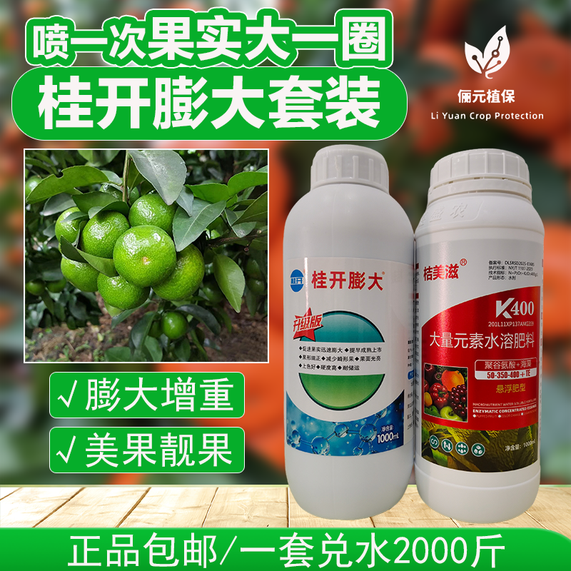 桔美滋桂开膨大套装膨果增重美果靓果改善粗皮正品包邮