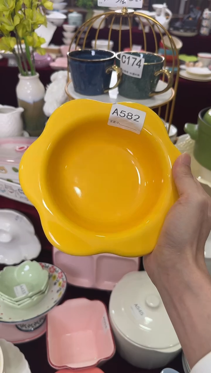 摆件陶A582-1 库存微瑕陶瓷餐具