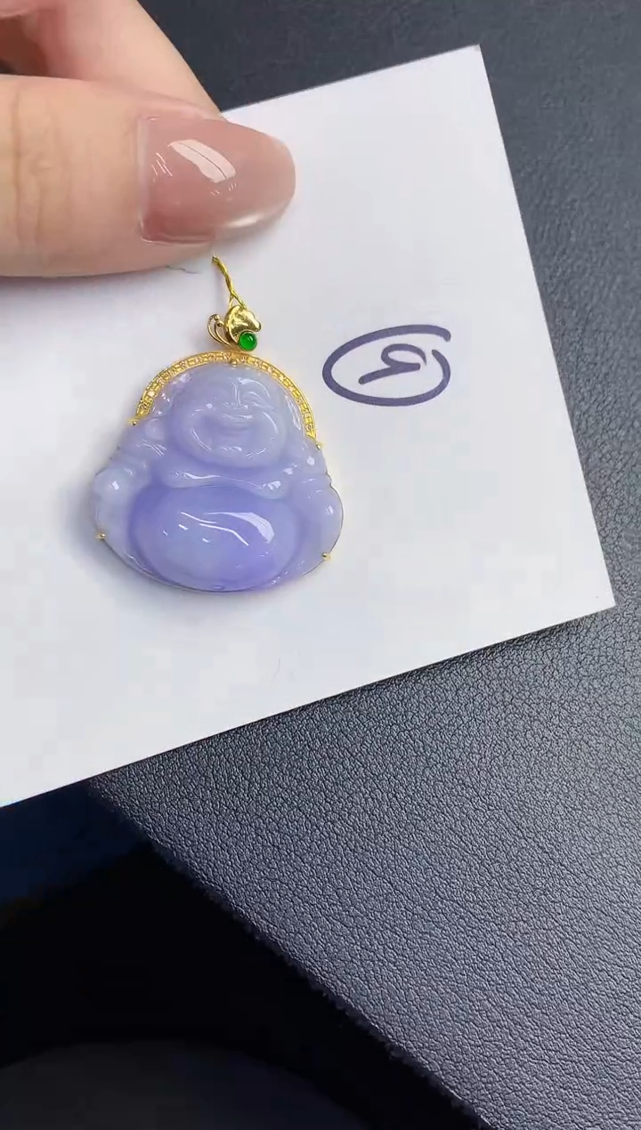 【闪购商品】翡翠颈饰18K金镶嵌00000000000