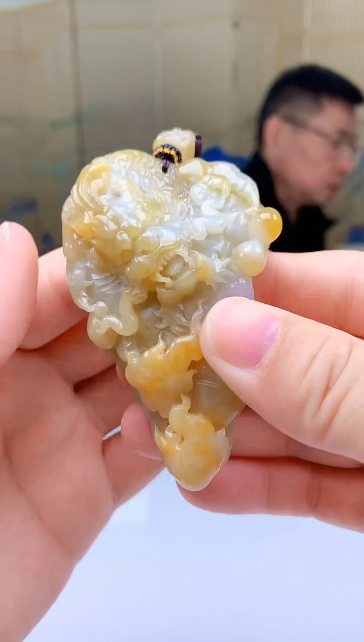 【闪购商品】定制翡翠未镶嵌5152ty-毛货挂件70