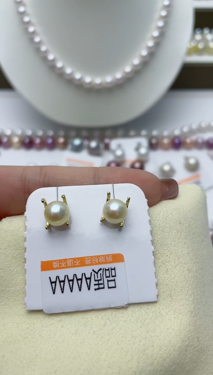 【闪购商品】海水珍珠耳饰银S925镶嵌W89
