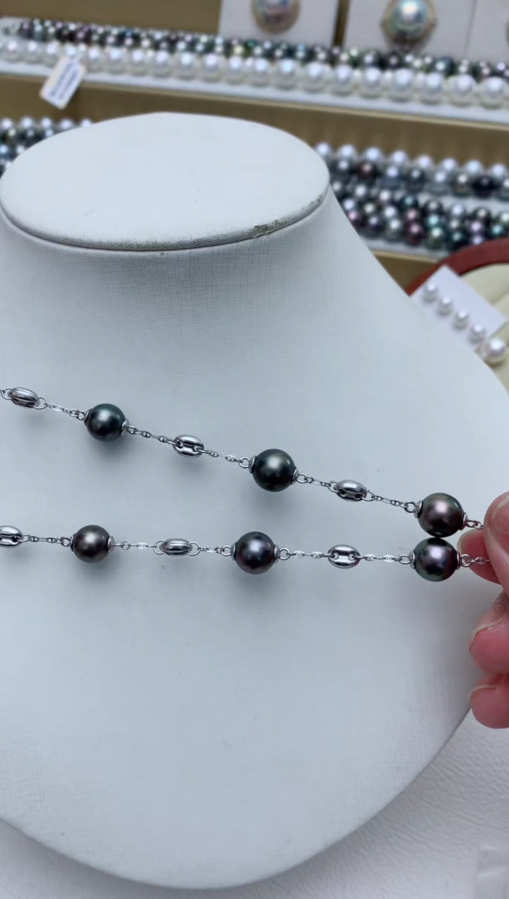 【闪购商品】海水珍珠项链银S925镶嵌w16 