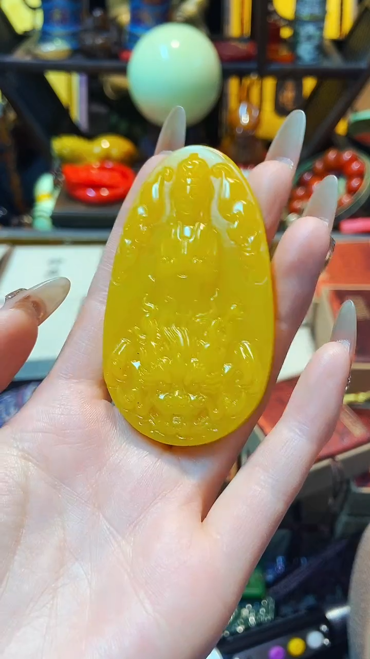 【闪购商品】和田玉（黄玉）挂件未镶嵌主播推荐主播推荐