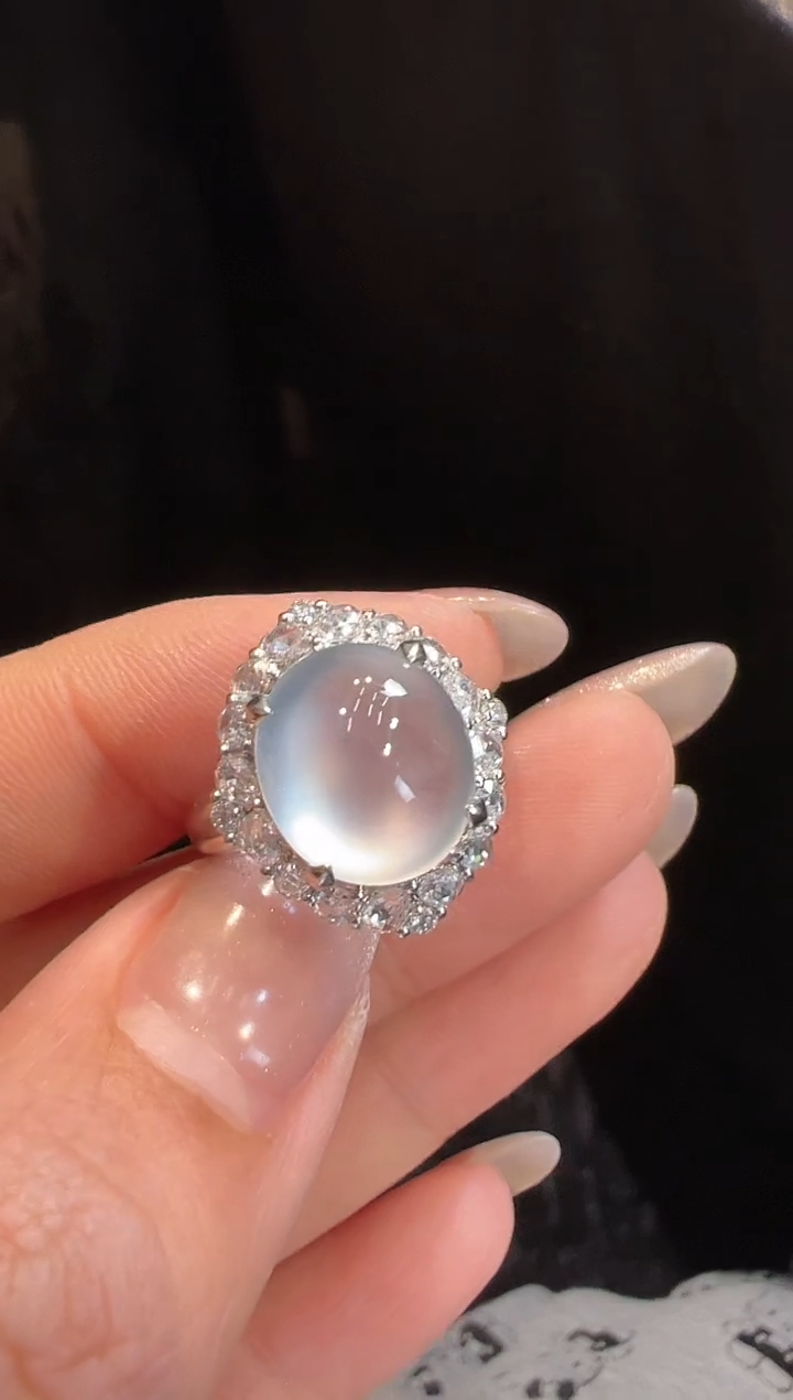 【闪购商品】翡翠戒指18K金镶嵌戒指