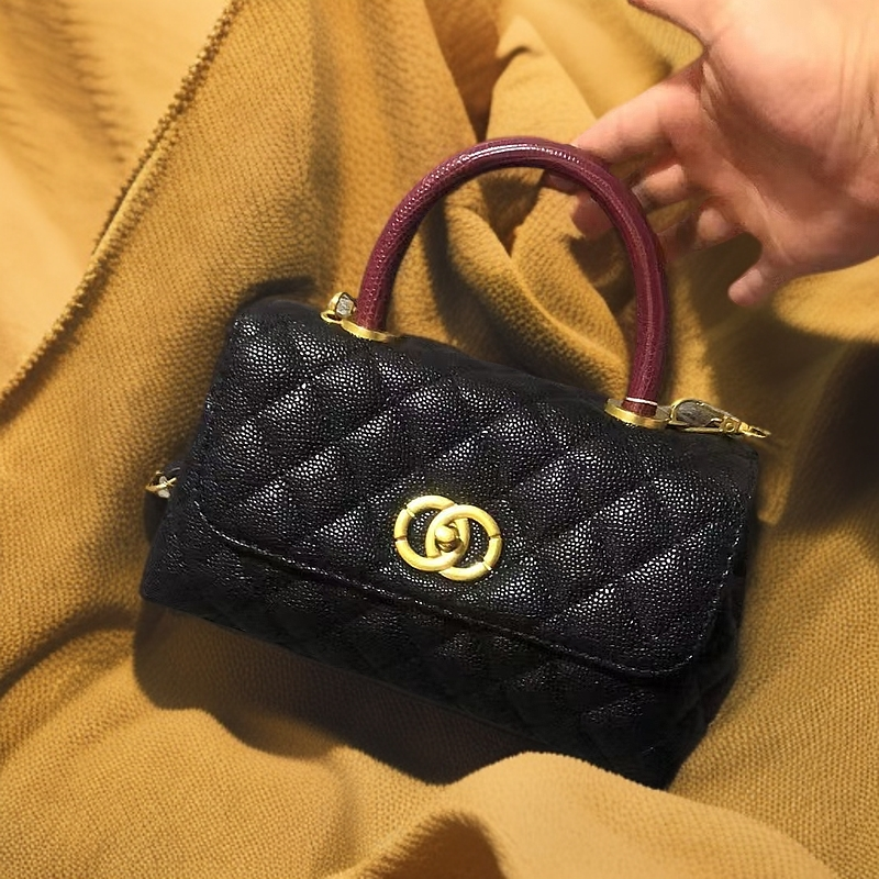 高级感轻奢手提包包女式小香风百搭单肩包斜挎包