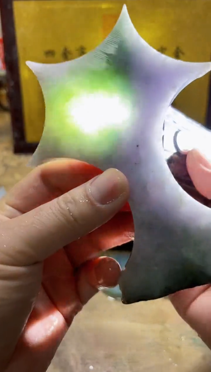 未镶嵌挂件翡翠A货常星7558