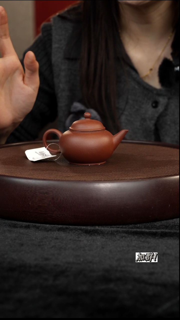 茶壶紫砂ZJ栗色紫泥水平130cc