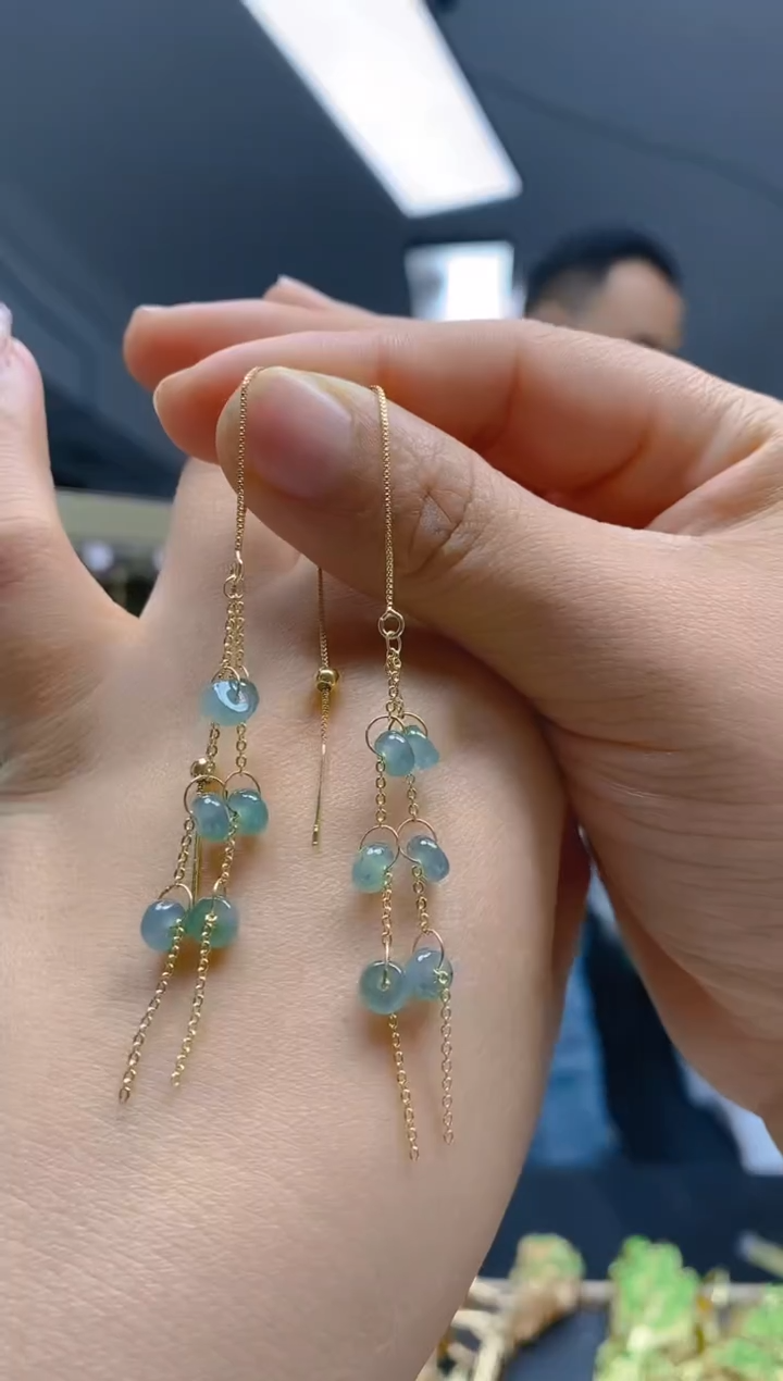 【闪购商品】翡翠耳饰合金269翡翠耳线