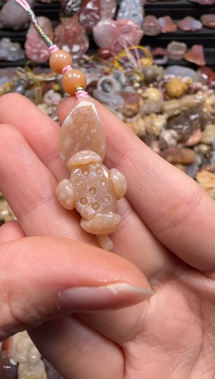 【闪购商品】硅化珊瑚（珊瑚玉）颈饰未镶嵌774