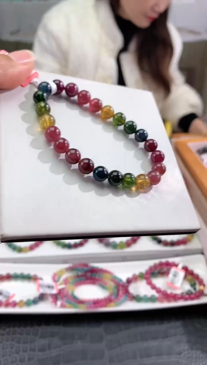 【闪购商品】碧玺手串未镶嵌多样性发一条