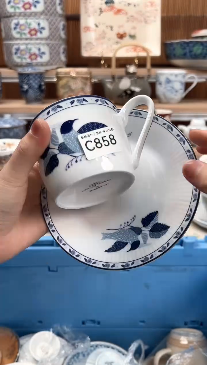 瓷片硕**颜858C瓷盘 杯子碗 默认微瑕