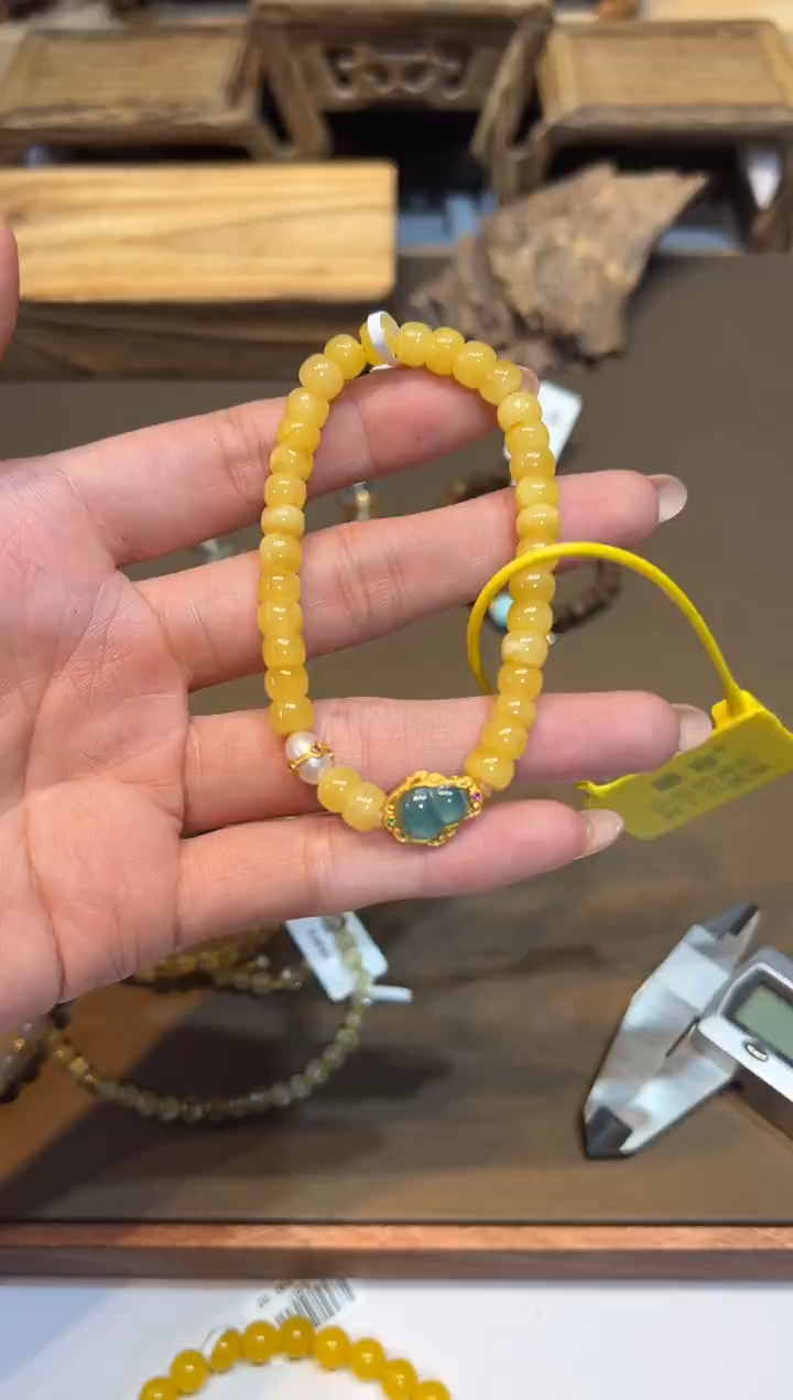 手链琥珀未镶嵌手饰@@