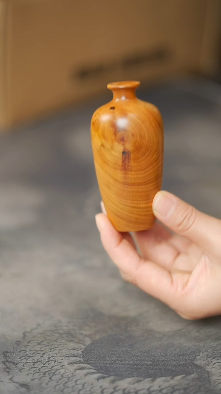 柏木（崖柏）精工太行料花器715