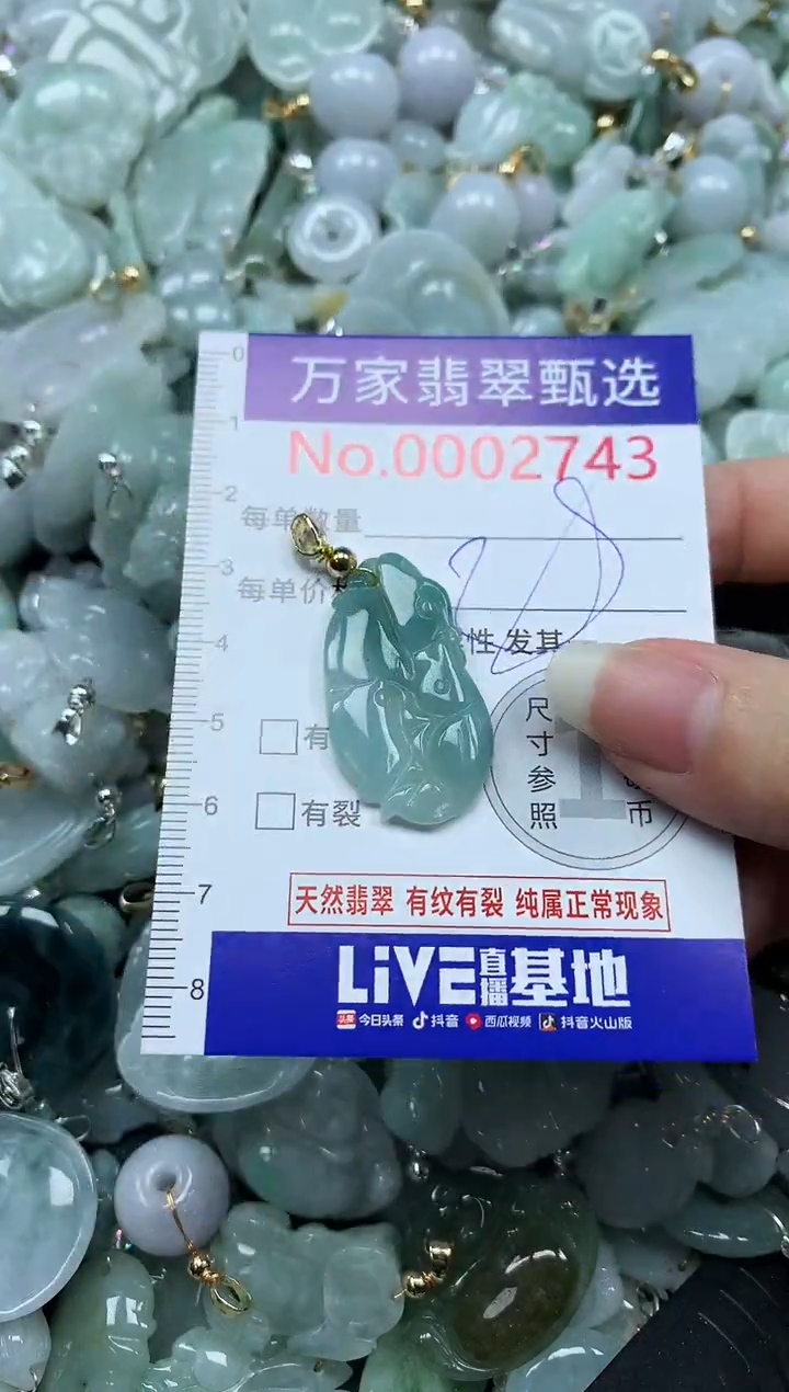 吊坠(不含链)未镶嵌翡翠2743