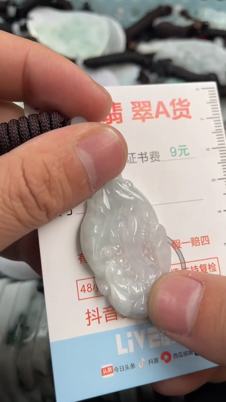 翡翠未镶嵌吊坠(不含链)1