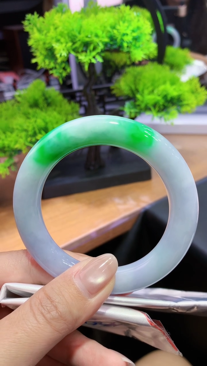 未镶嵌手镯翡翠k90天然A货缅甸翡翠57总价14万定金2万