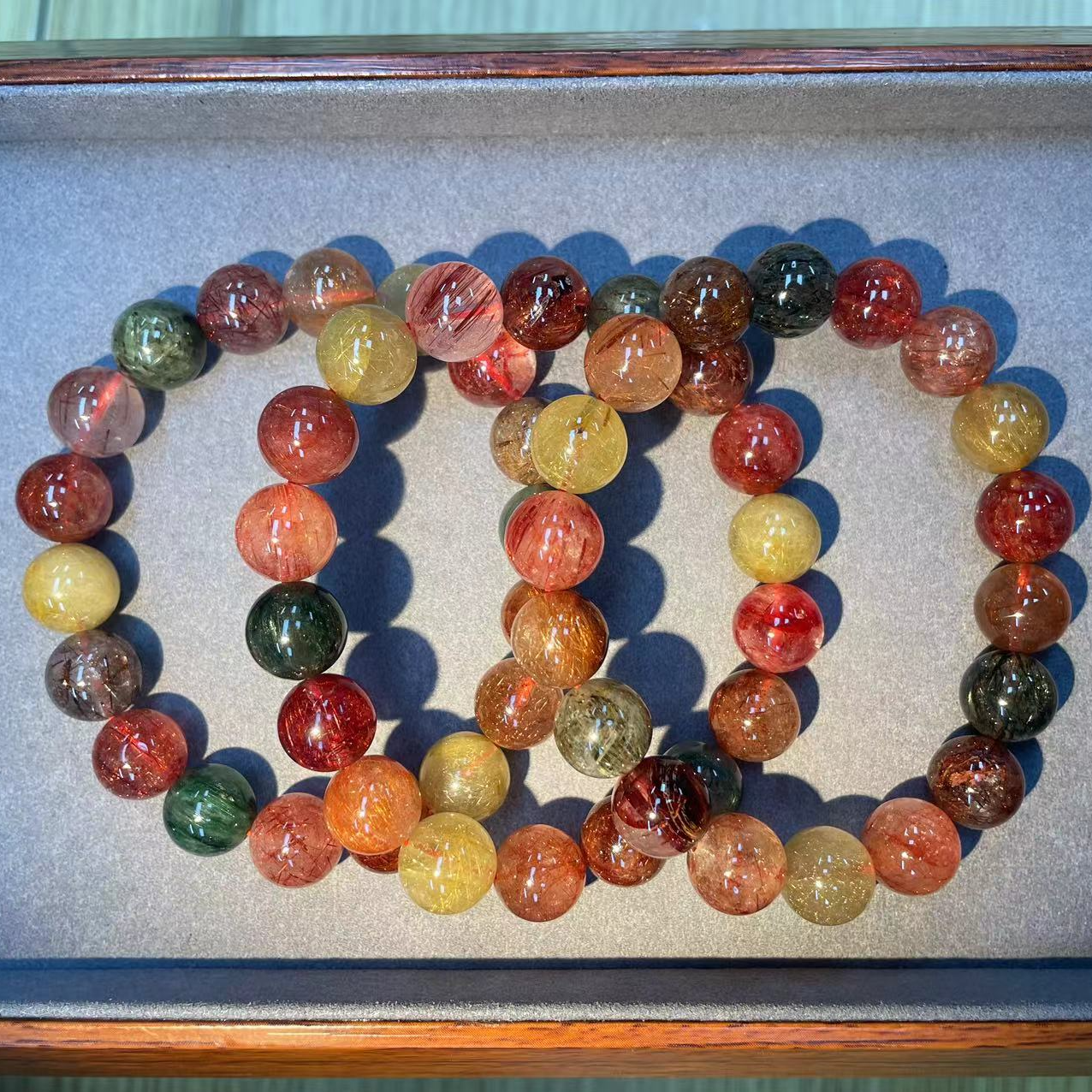 精选招米财财财财财顺发财多宝发晶手串多样性发其一男女同款