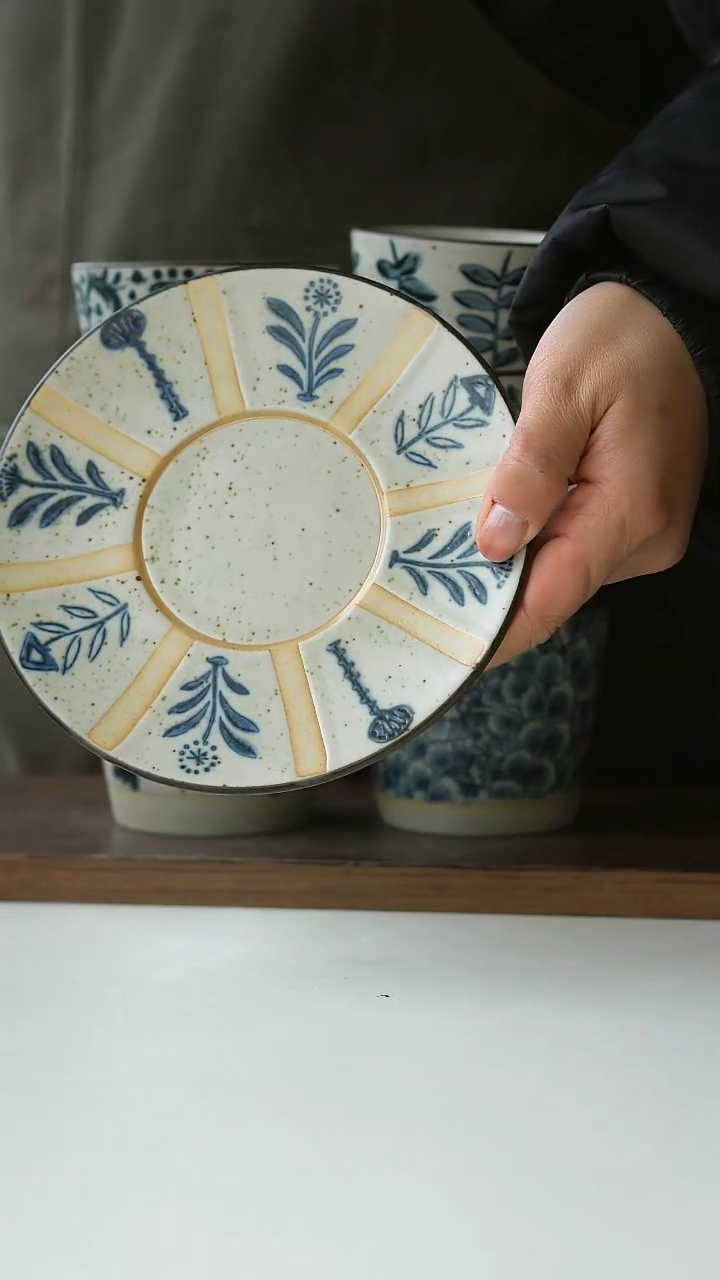 【闪购商品】陶瓷百草花定制碟16cm@4-2@