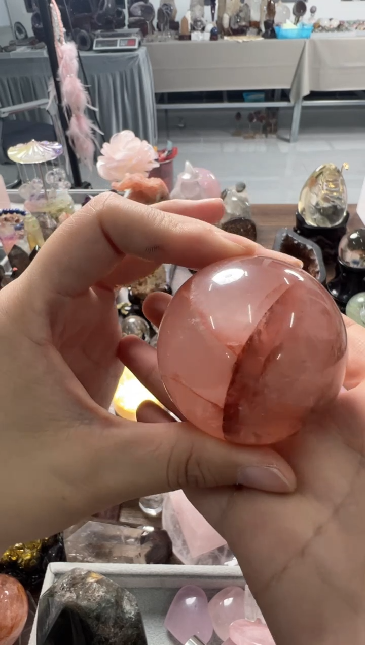 未镶嵌珠宝半成品水晶M856 约5.4cm