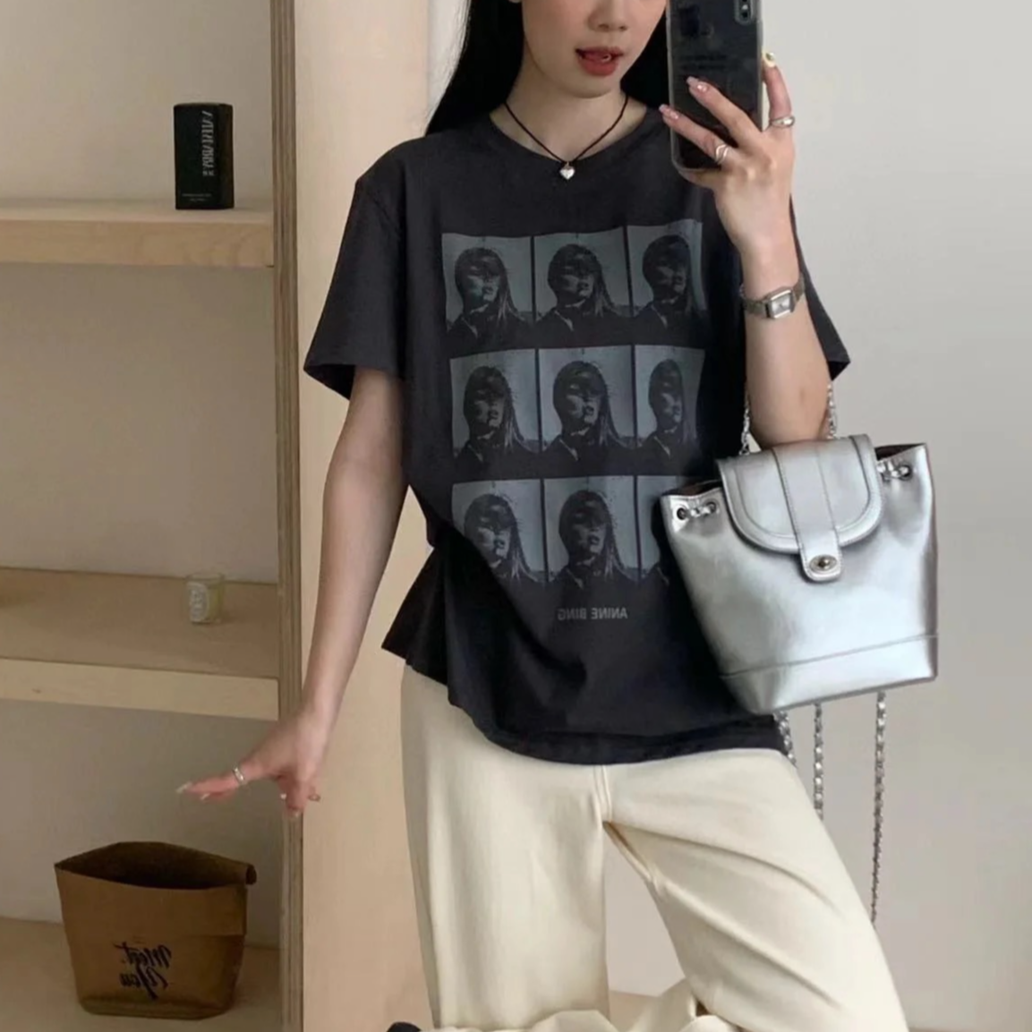 【好物分享】小众新款小香风链条双肩包女ins博主学生油蜡皮单肩包