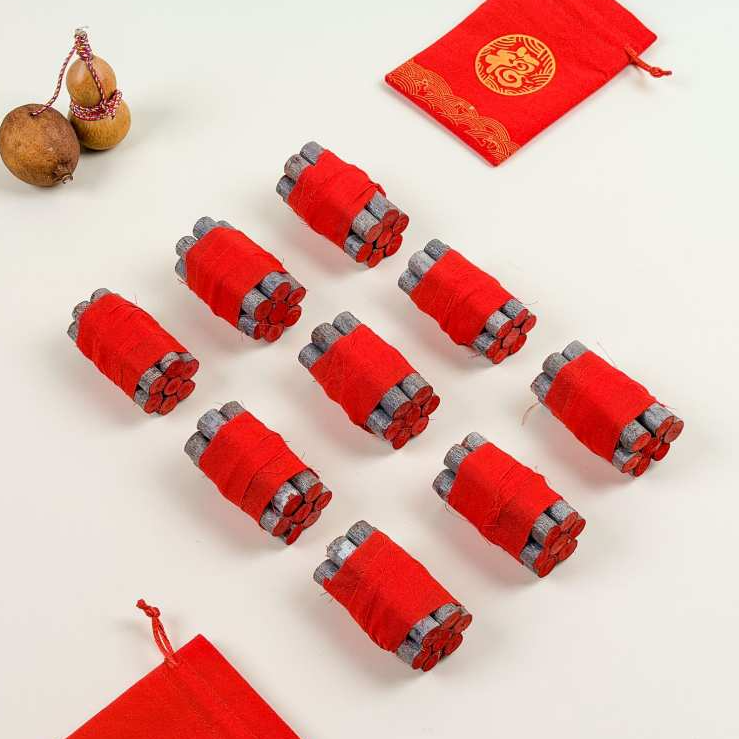 【加强升级】桃木东南枝创意七厘米天然红布款家用随身吉祥纳福